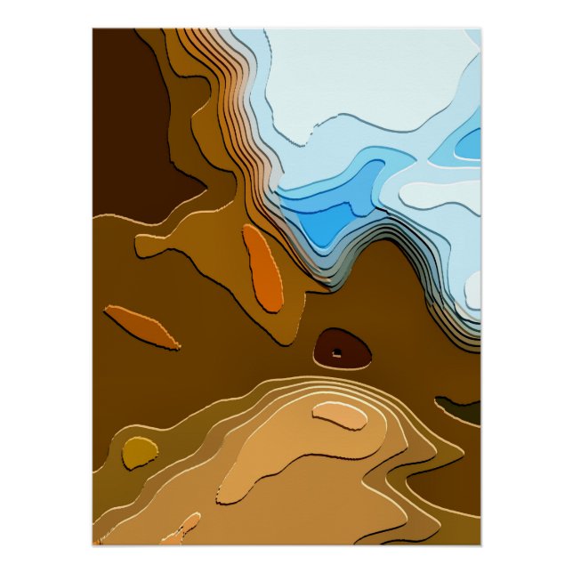 POSTER LE SENTIER MONTAGNEL (Devant)