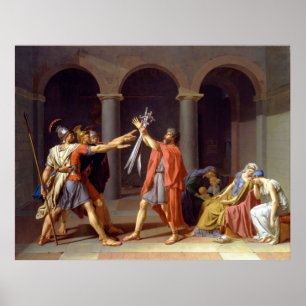 Poster Le serment de l'Horatii, 1784