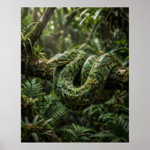 Poster Le serpent arrive, chemin de l'ombre
