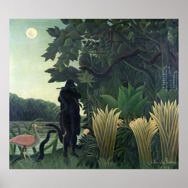 Poster Le serpent charer, 1907 (Devant)