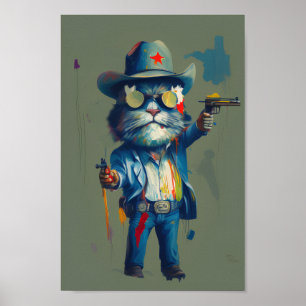 Poster Le Sheriff : Meowdy, Cowboy Chat Sheriff