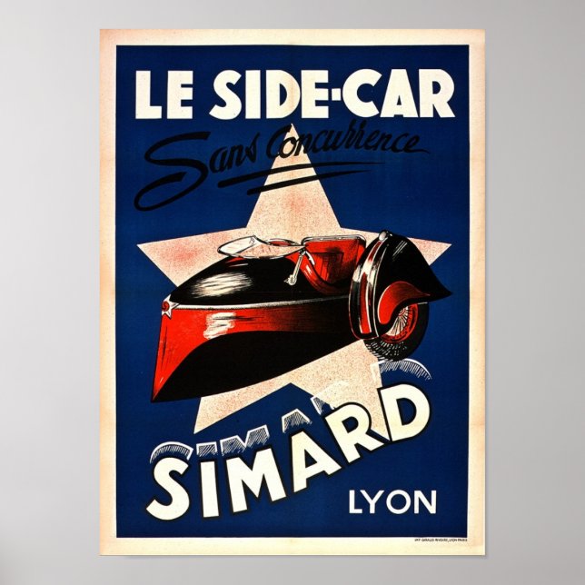 Poster Le Side Car (Devant)