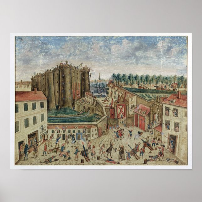 Poster Le siège de la Bastille, 1789 (Devant)