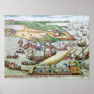 Poster Le siège de Tunis ou La Goulette par Charles V