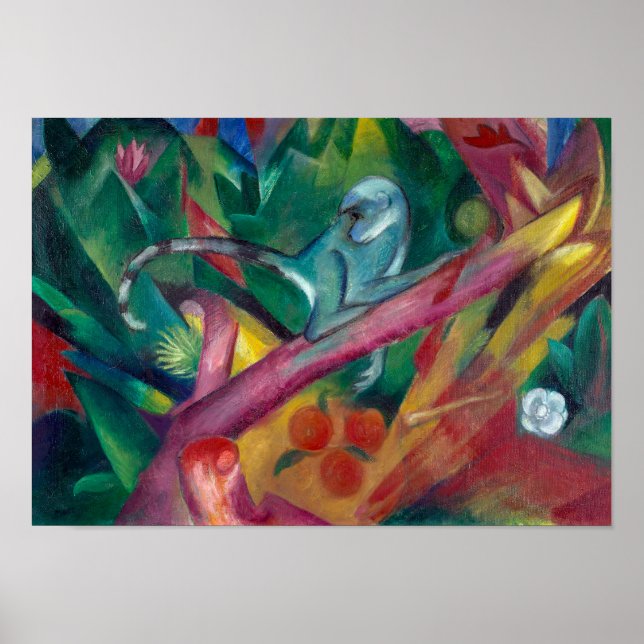 Poster Le singe | Franz Marc | (Devant)
