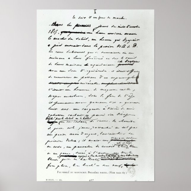 Poster Le Soir d'un Jour de Marche' (Devant)