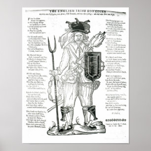 Poster Le soldat anglais irlandais, avec une nouvelle dis