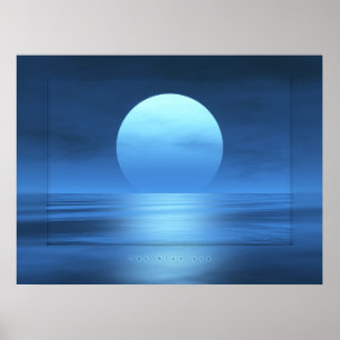 Poster Le soleil bleu