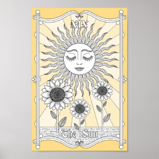 Poster Le Soleil Tarot XIX