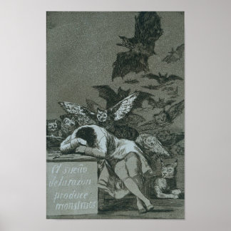 Poster Le Sommeil De La Raison Apporte Des Monstres