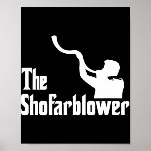 Poster Le Sonneur de Shofar Rosh Hashanah Rabbin Temple J