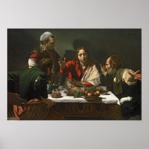 Poster Le Souper à Emmaüs, 1601