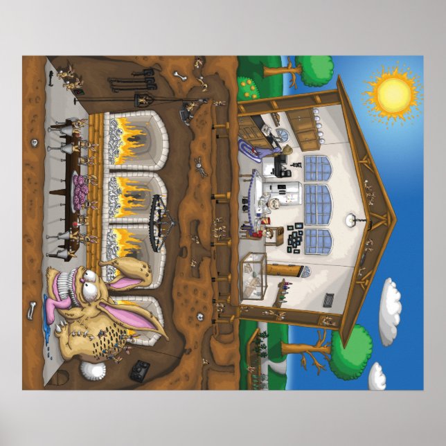 Poster Le spectacle du lapin (Devant)