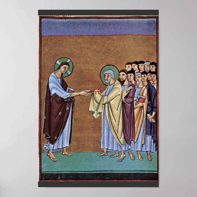 Poster Le St. Peter Reçoit Les Clés Par Le Meister Des Pe (Devant)