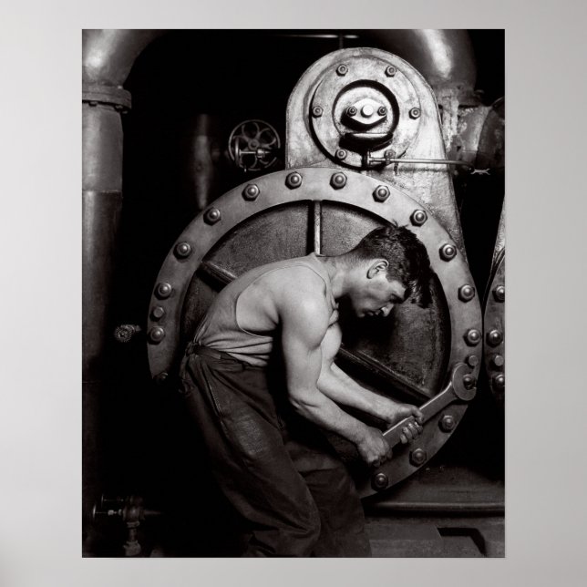 Poster Le Steamfitter, 1921. Photo vintage (Devant)