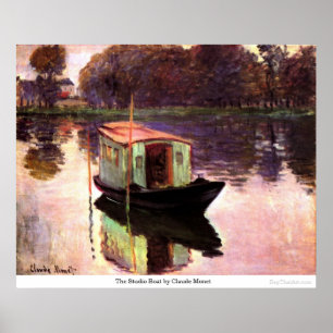 Poster Le Studio Boat de Claude Monet