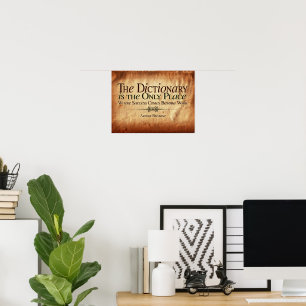 Poster Le Succès Arrive Avant Le Travail