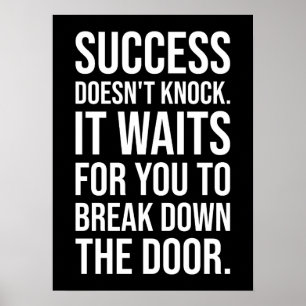 Poster Le succès ne s'arrête pas - Motivation énorme
