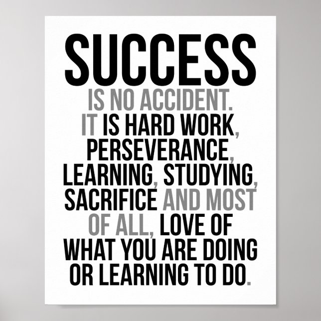 Poster Le succès n'est pas un accident (Devant)