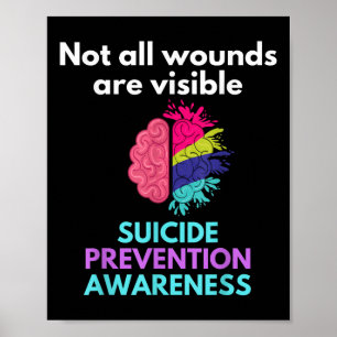 Poster Le Suicide Donne La Douleur À Quelqu'Un D'Autre. S