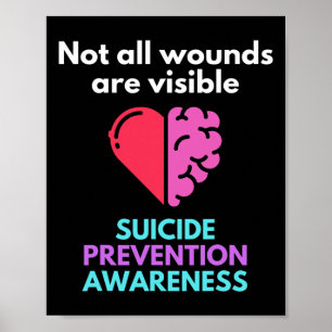 Poster Le Suicide Donne La Douleur À Quelqu'Un D'Autre. S