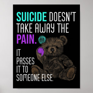 Poster Le suicide n'a pas perdu la peine