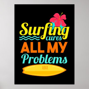 Poster Le surf sont mes problèmes
