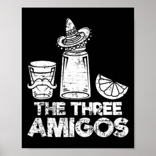 Poster Le T-Shirt Les Trois Amis Tequila Lime Sel Hommes