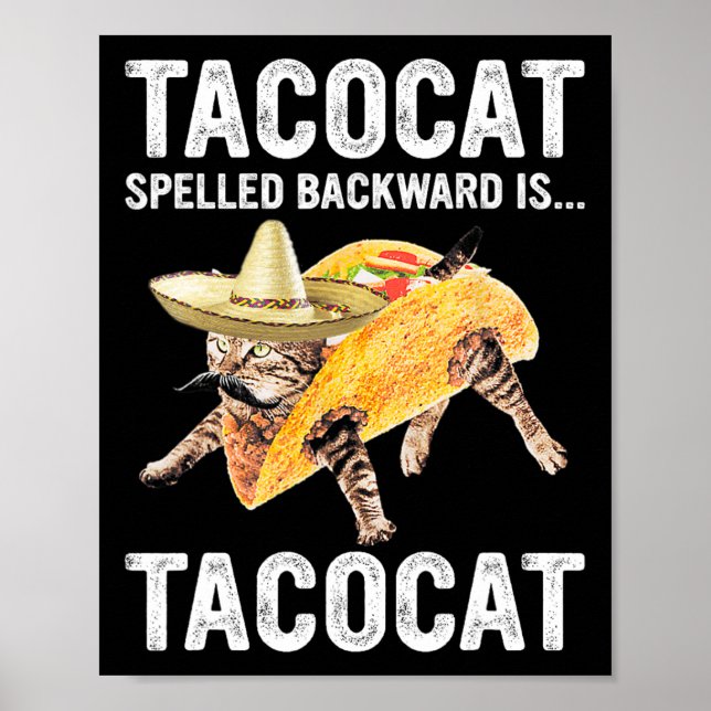 Poster Le Tacocat Écrit À L'Arrière Est... Tacocat Pour T (Devant)