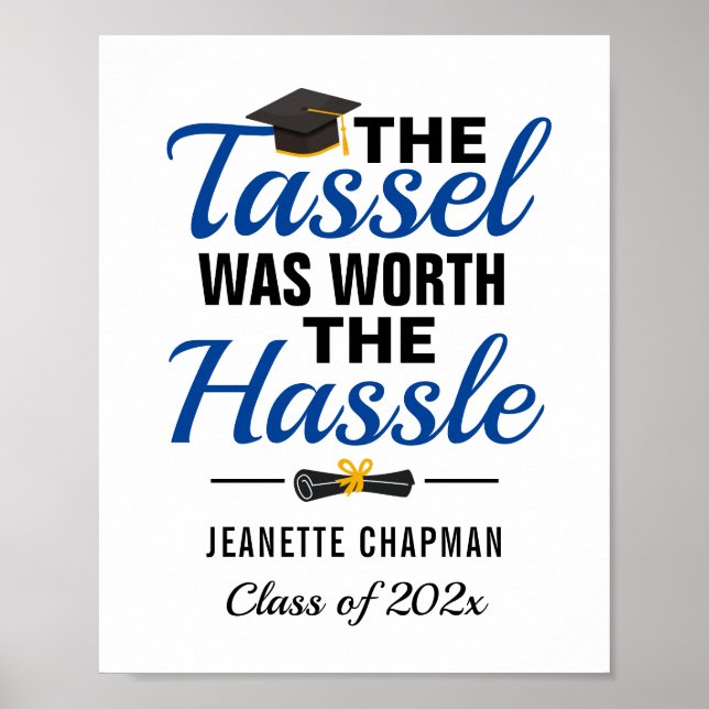 Poster Le Tassel Vaut La Classe Hassle du Signe 2022 (Devant)