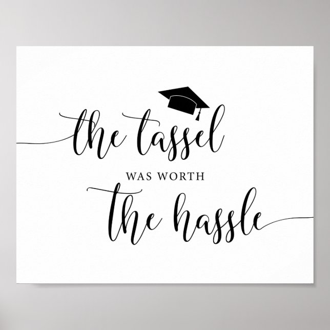 Poster Le Tassel Vaut Le Signe De Graduation Hassle (Devant)