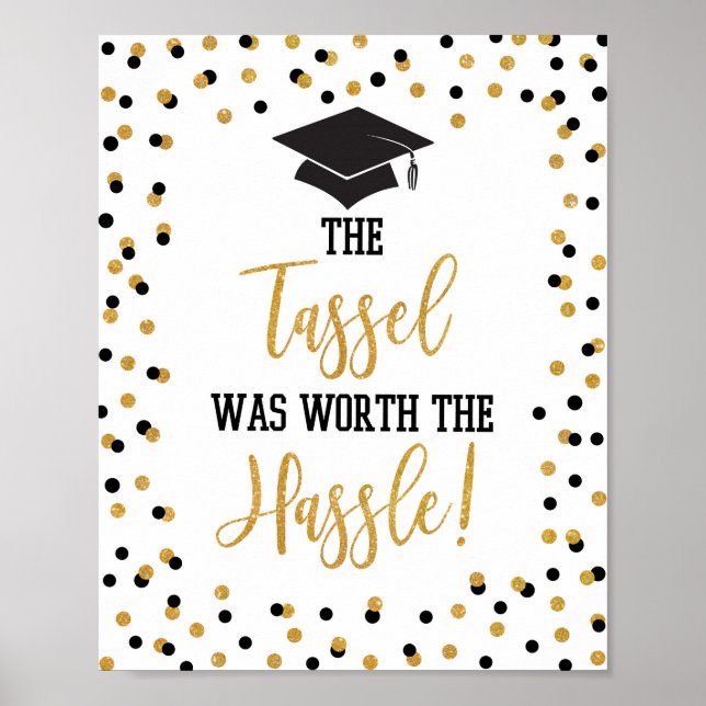 Poster Le Tassel Vaut Le Signe De Graduation Hassle (Devant)