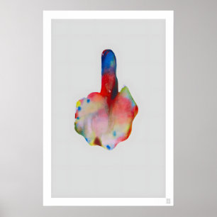 Poster Le Tee Shirt FK YOU le plus coloré - Unisexe