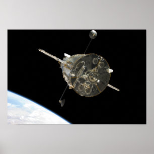 Poster Le télescope spatial Hubble en orbite au-dessus de