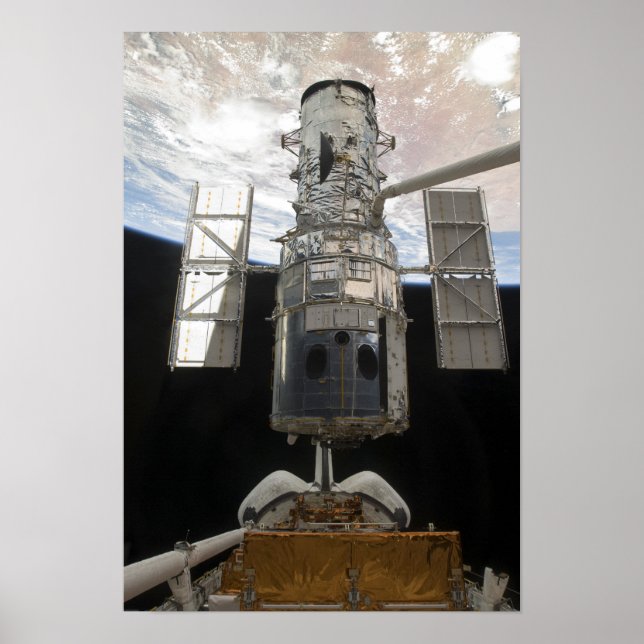 Poster Le télescope spatial Hubble est sorti (Devant)