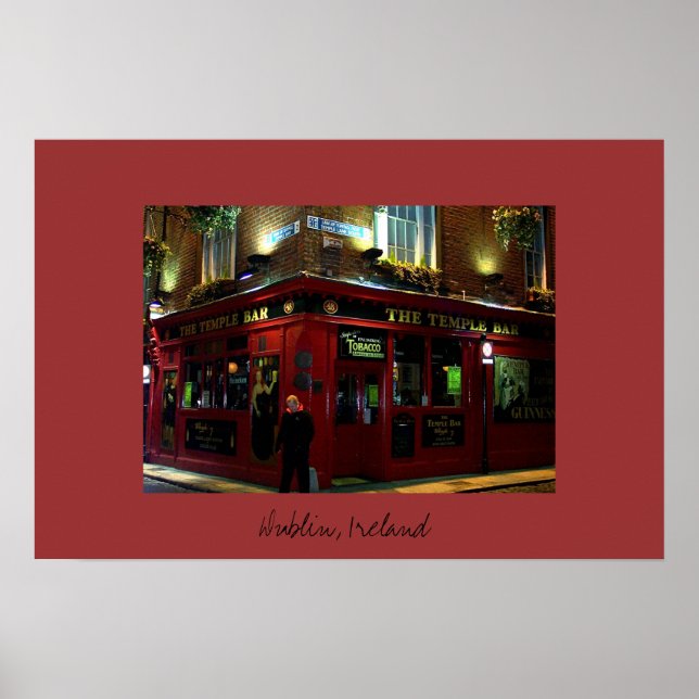 Poster Le Temple Bar (Devant)