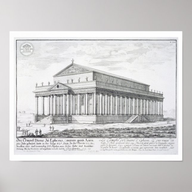 Poster Le temple de Diana à Ephèse, Turquie, de 'Entw (Devant)