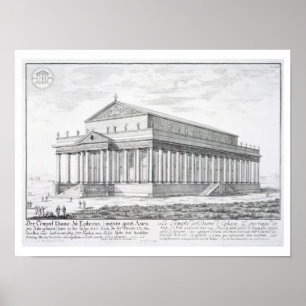 Poster Le temple de Diana chez Ephesus, Turquie, de 'Entw