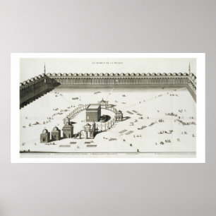 Poster Le temple de Mecque (gravure)