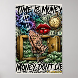Poster Le temps c'est de l'argent — L'argent ne ment pas