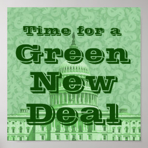 Poster Le temps d'un New Deal vert