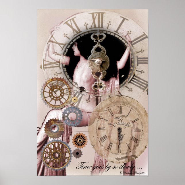 Poster Le temps passe si lentement (Devant)