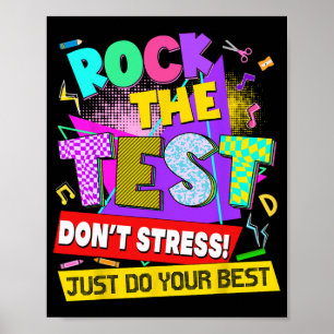 Poster Le test de stress de jour Enseignants