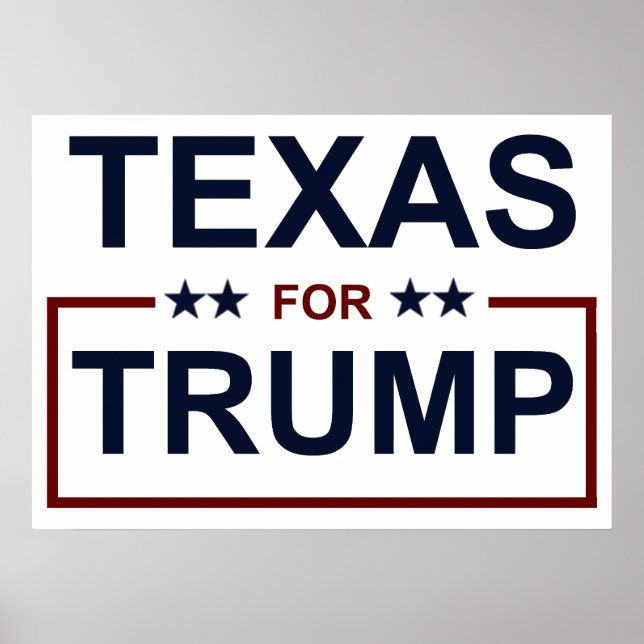 Poster Le Texas pour Trump (Devant)