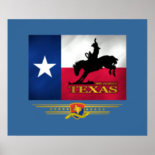 Poster Le Texas soutenu et multiplié