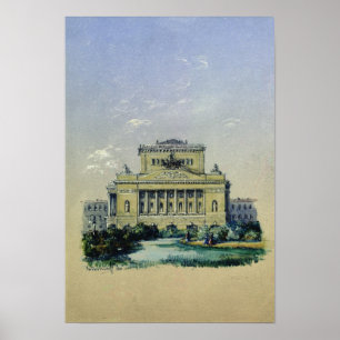 Poster Le théâtre Alexandre à Saint-Pétersbourg, 1841