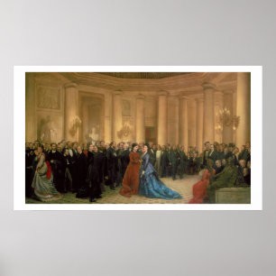 Poster Le Théâtre de l'Odéon, Paris, 1869 (huile sur toil
