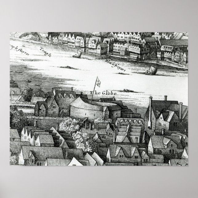 Poster Le Théâtre du Premier Globe ou le Théâtre Rose (Devant)