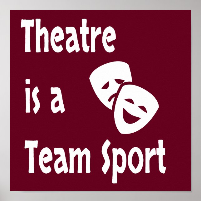 Poster Le théâtre est un sport d'équipe, acteur, acteur,  (Devant)