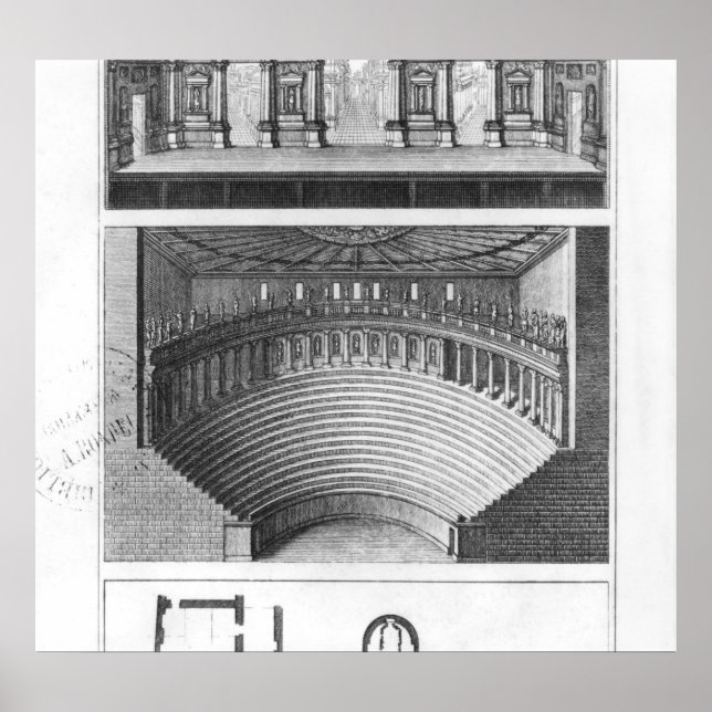 Poster Le théâtre olympique de Vicence (Devant)